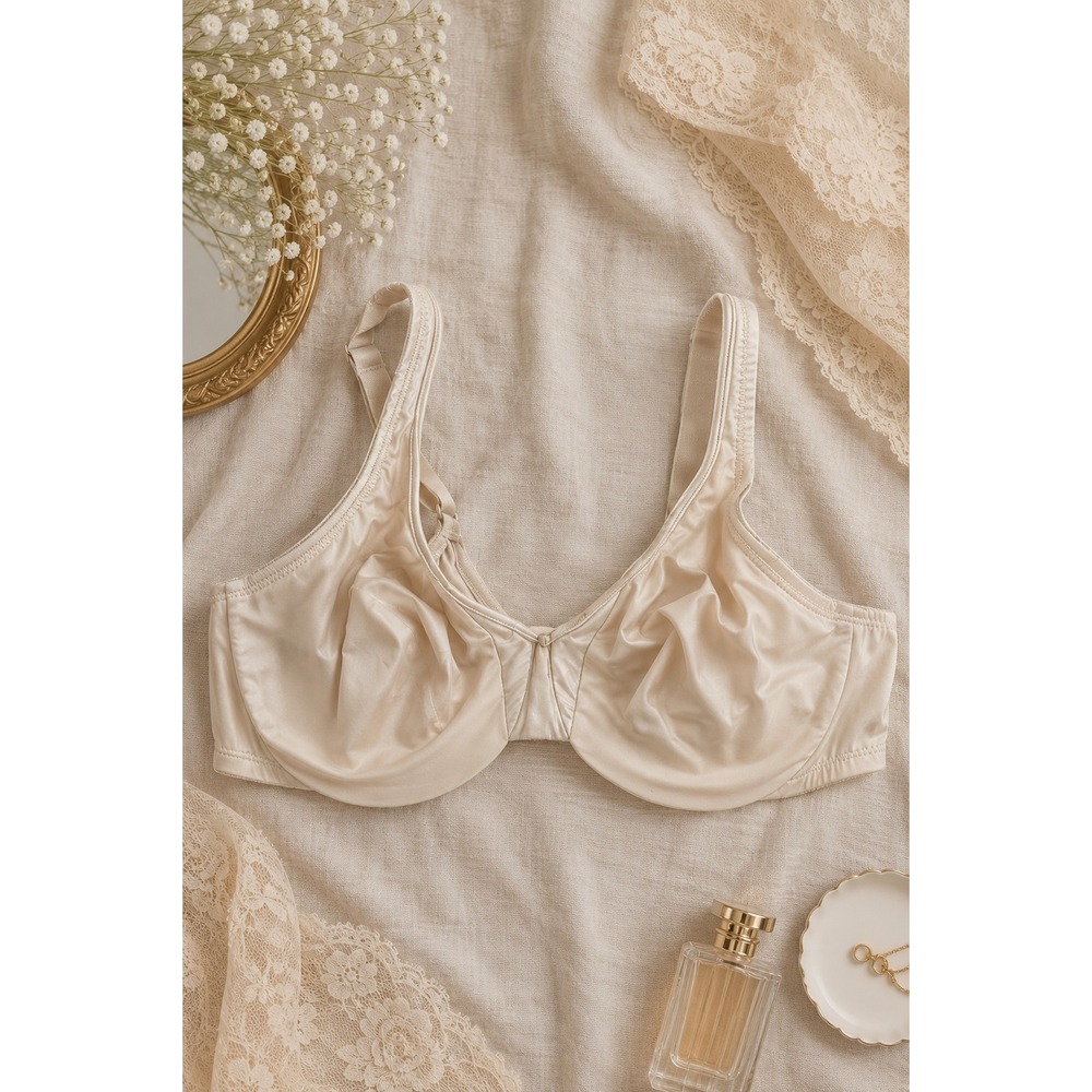 Olga Nude Underwire Bra 40C Full Coverage Everyday Lingerie Normcore Shaping